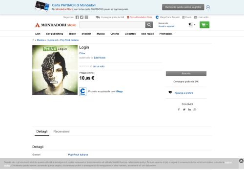 
                            3. Login - Phinx - Mondadori Store