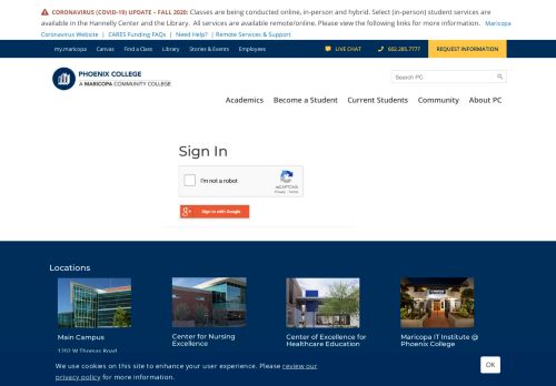 
                            4. Login - Phoenix College