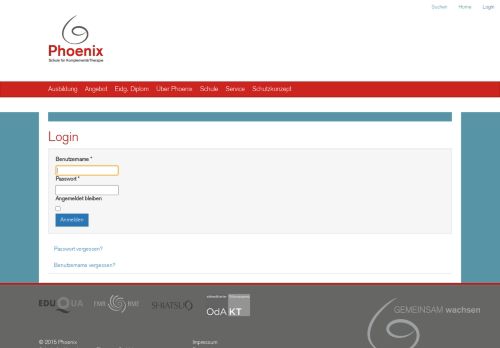 
                            8. Login - Phoenix Schule für KomplementärTherapie
