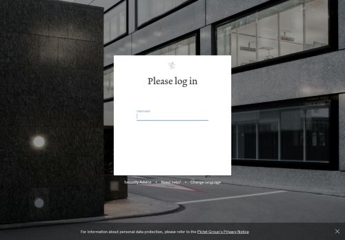 
                            3. Login - Pictet