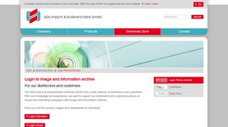 
                            4. LogIn Picture Archive | Download Zone | ADA GmbH