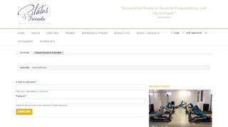 
                            1. Login - Pilates and Friends