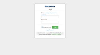 
                            7. Login - Pilot Schedule