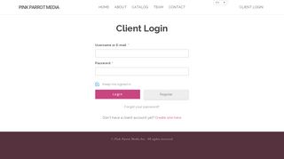 
                            13. Login – Pink Parrot Media