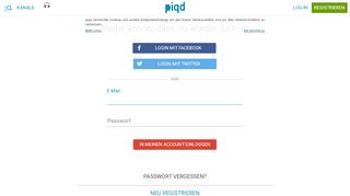 
                            1. Login - Piqd