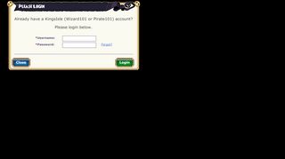 
                            1. Login - Pirate101