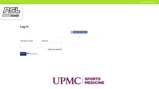 
                            7. Login : Pittsburgh Sports League