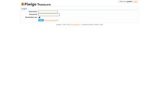 
                            6. Login | Piwigo Translate