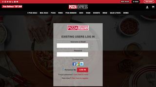 
                            10. Login | Pizza Express Online Pizza Delivery Service