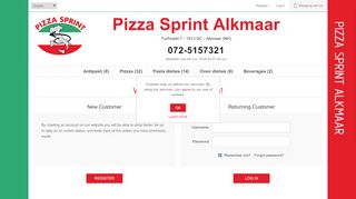 
                            9. Login | Pizza Sprint Alkmaar