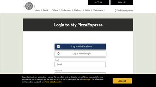 
                            2. Login | PizzaExpress