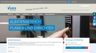 
                            8. Login: Planer + Errichter | UDS Beratung