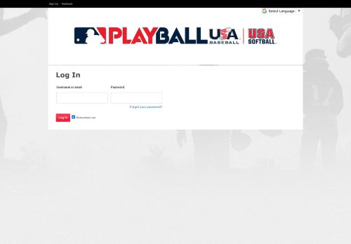 
                            6. Login : PLAY BALL 2019