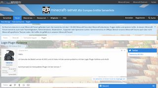 
                            6. Login Plugin Porbelme | Minecraft-Server.eu Forum