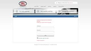 
                            1. Login - PMI - Parking