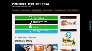 
                            2. Login Poker Remi88 | POKER REMI 88 | DAFTAR POKER REMI88