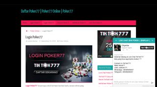 
                            3. Login Poker77 | Daftar Poker77 | Poker77 Online | Poker77