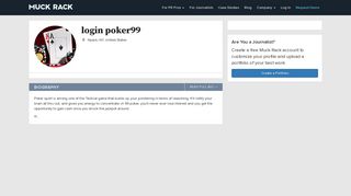 
                            3. login poker99 | Muck Rack