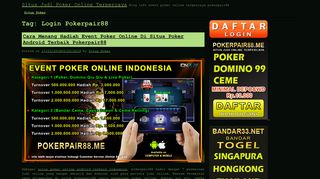 
                            2. Login Pokerpair88 – Situs Judi Poker Online Terpercaya