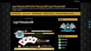 
                            4. Login Pokerplace88 - Agen Pokerplace88