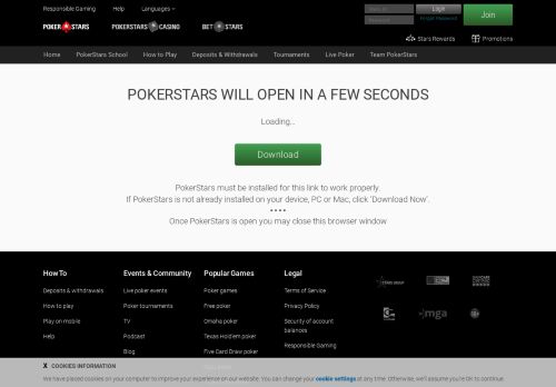 
                            3. Login - PokerStars