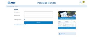 
                            11. Login - Politieke monitor