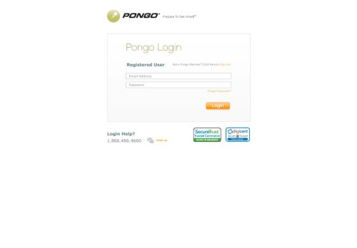 
                            6. Login - Pongo Resume