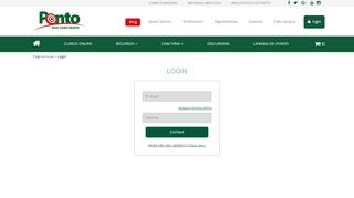 
                            1. login - Ponto dos Concursos