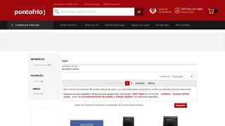 
                            1. login - Ponto Frio: Oferta de Celulares, Eletrodomésticos, Móveis, TVs ...