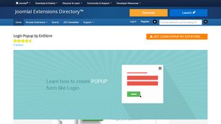 
                            3. Login Popup by ExtStore, by extstore.com - Joomla Extension Directory