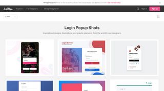 
                            1. Login Popup Designs on Dribbble