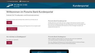 
                            5. Login - Porsche Bank Kundenportal