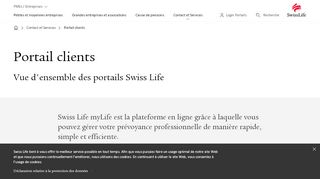
                            3. Login Portails clientèle - Swiss Life