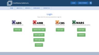 
                            8. Login Portal - ABS, AMB, CBS, MARS Client Login