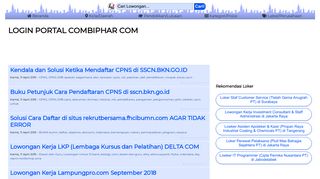 
                            7. LOGIN PORTAL COMBIPHAR COM di Bulan Februari 2019 ...