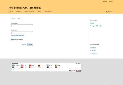 
                            8. Login - Portal de Periódicos da UEM