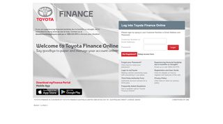 
                            7. Login Portal for Toyota Finance