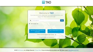 
                            9. Login Portal - TAO Connect