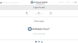 
                            9. Login Portals - A-Check Global