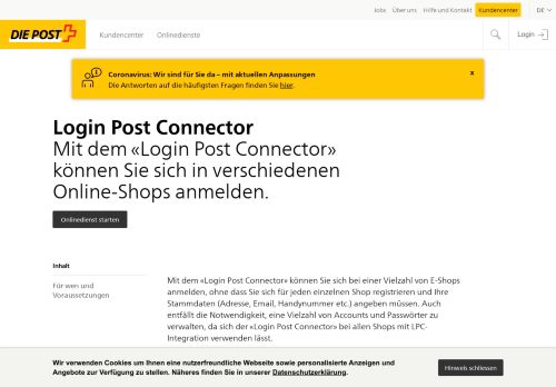 
                            12. Login Post Connector - - Die Post