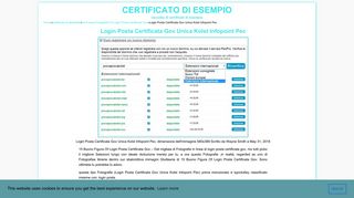 
                            12. Login Posta Certificata Gov Unica Kolst Infopoint Pec - certificato di ...