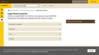 
                            12. Login Poste Connector Info - - La Poste