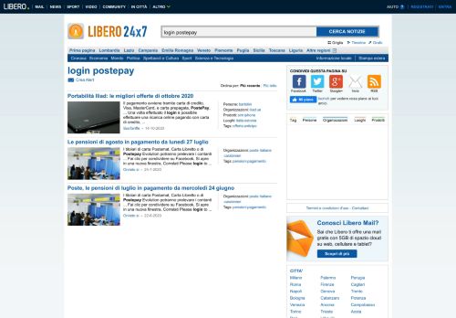 
                            13. login postepay | Libero 24x7