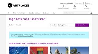 
                            2. login Poster & login Kunstdrucke online kaufen - ARTFLAKES.COM