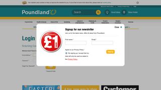 
                            2. Login - Poundland