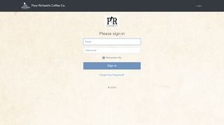 
                            13. Login - Pour Richard's Coffee