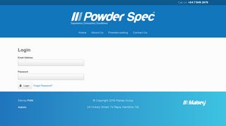 
                            6. Login - Powder Spec