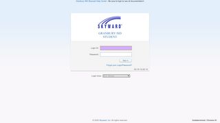 
                            12. Login - Powered by Skyward - Granbury ISD