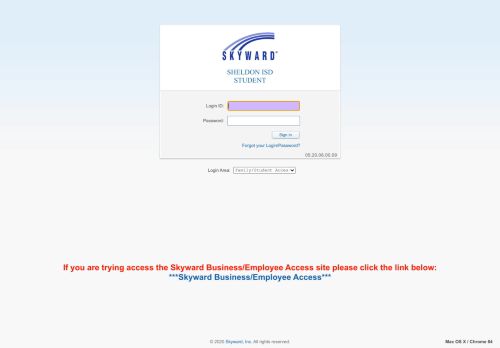 
                            5. Login - Powered by Skyward - Sheldon ISD
