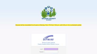 
                            13. Login - Powered by Skyward - Wilson County Schools